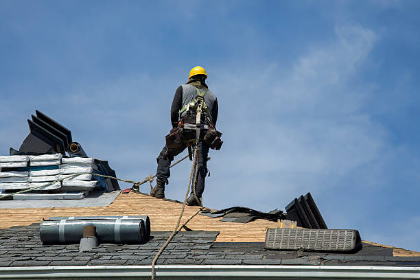 Professional Flat Roof Repair technician working in Boomer, WV